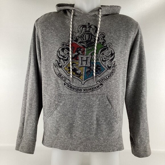 Harry Potter Other - Harry Potter Hogwarts Crest Men's Small Gray Pullover Hoodie Sweatshirt